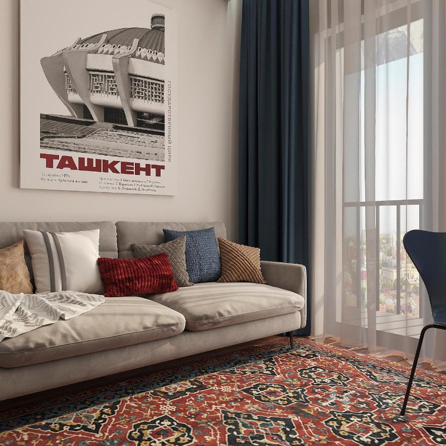 Blueloft 52 I Tashkent Apartment With Balcony Buitenkant foto